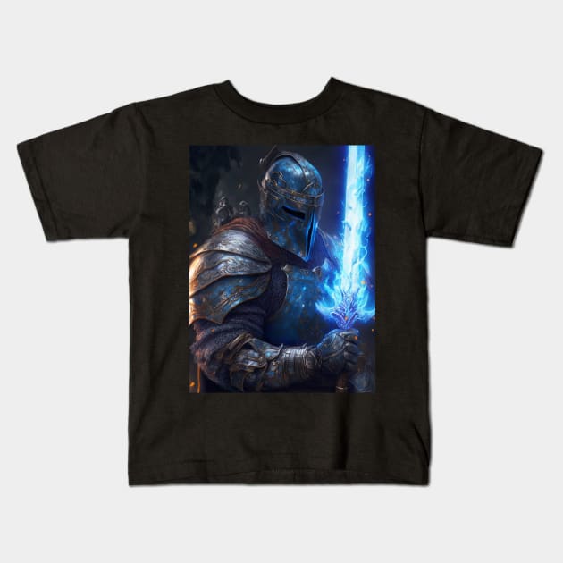 Medieval Warrior x Sci Fi Kids T-Shirt by Creative Canvas